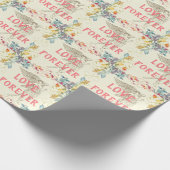 Papier Cadeau Love Forever Wrapper Papier (Coin)