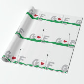 Papier Cadeau Love Golf (Déroulé)