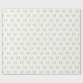 Papier Cadeau LOVE Graphic Text - Faux Gold (Plat)