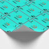 Papier Cadeau Love Gymnastique Événements Filles (Coin)