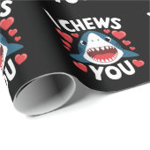 Papier Cadeau Love Heart Leopard Cute Valentine's Day (Coin rond)