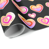 Papier Cadeau Love hearts (Coin rond)