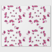 Papier Cadeau Love Hearts Forever Wrapper Papier (Plat)