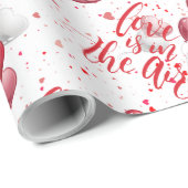 Papier Cadeau Love Is In The Air Wrapping Paper (Coin rond)