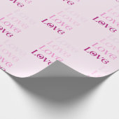 Papier Cadeau Love Love Love Love Wrapper Papier (Coin)
