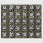 Papier Cadeau Love Math et Chats Mathematicique Nerd (Plat)
