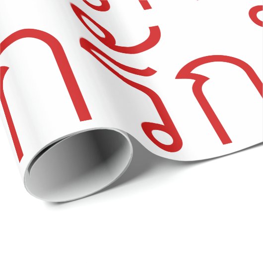 Papier Cadeau Love molve RAK en langue thaï Script (Coin rond)