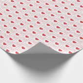 Papier Cadeau Love Motif papier à envelopper - Plan rouge (Coin)