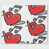 Papier Cadeau Love Music (Plat)