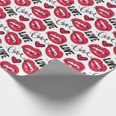 Papier Cadeau Love Red Lips (Coin)