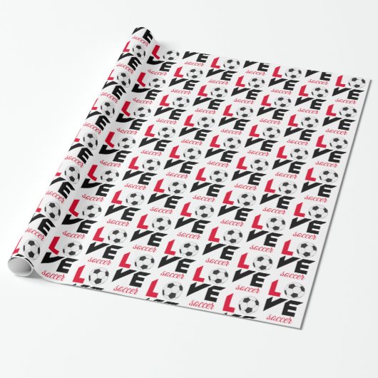 Papier Cadeau Love soccer (Déroulé)
