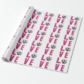 Papier Cadeau Love Soccer (Déroulé)