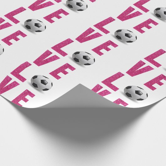 Papier Cadeau Love Soccer (Coin)