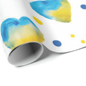 Papier Cadeau Love Ukraine (Coin rond)