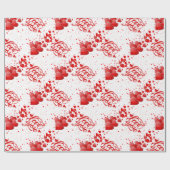 Papier cadeau Love You (Plat)