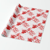 Papier cadeau Love You (Déroulé)
