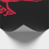 Papier Cadeau Lover de hockey| Hockey de Chicago (Coin)