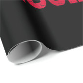 Papier Cadeau Lover de hockey| Hockey de Chicago (Coin rond)