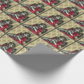 Papier Cadeau Lucie rouge et chat - Pop Goth Holiday (Coin)