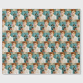 Papier Cadeau Lucille Ball SMS sur un téléphone portable (Plat)