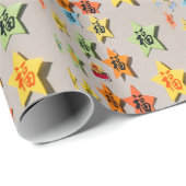Papier Cadeau Luck/Fortune in Chinese Characters Wrapping paper (Coin rond)
