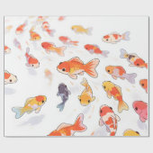 Papier cadeau Lucky Goldfish (Plat)