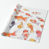 Papier cadeau Lucky Goldfish (Déroulé)