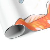 Papier cadeau Lucky Goldfish (Coin rond)