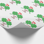 Papier Cadeau Lucky In Love Hearts Clover (Coin)
