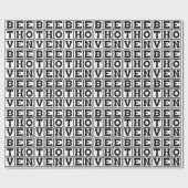 Papier Cadeau Ludwig Van Beethoven, compositeur (Plat)