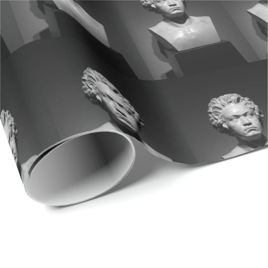 Papier Cadeau Ludwig Van Beethoven - Motif plus petit (Coin rond)