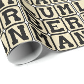 Papier Cadeau Lumberman, coupe de bois (Coin rond)