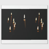 Papier Cadeau Lumière de bougie (Plat)