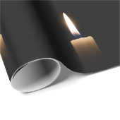 Papier Cadeau Lumière de bougie (Coin rond)