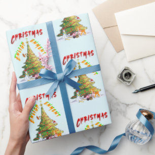Papier Cadeau Lumière de Noël