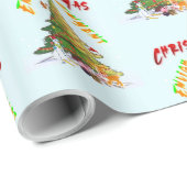Papier Cadeau Lumière de Noël (Coin rond)