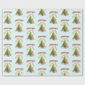 Papier Cadeau Lumière de Noël (Plat)