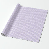 Papier Cadeau Lumière de printemps Violet Violet Blanc Zigzag Ra (Déroulé)