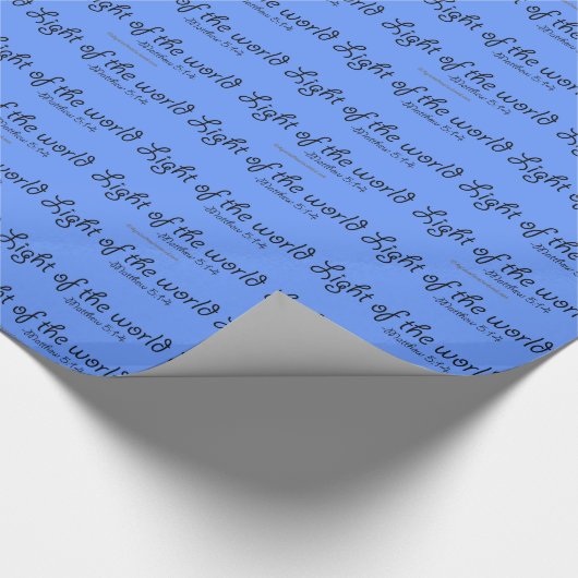 Papier Cadeau Lumière du chrétien du monde (Coin)