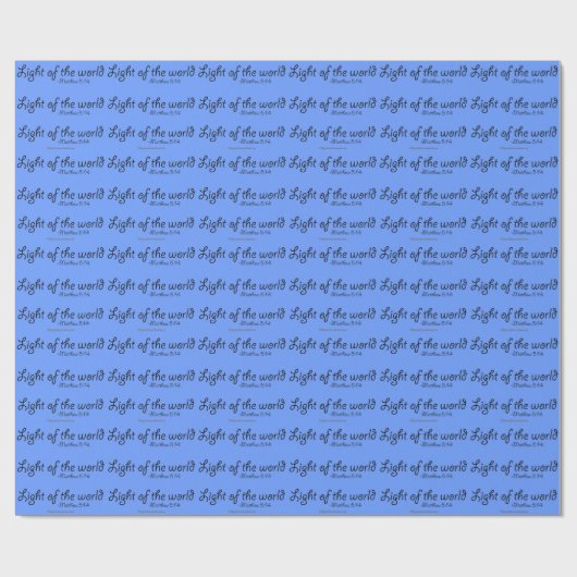 Papier Cadeau Lumière du chrétien du monde (Plat)