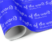 Papier Cadeau Lumière du monde chrétien (Coin rond)