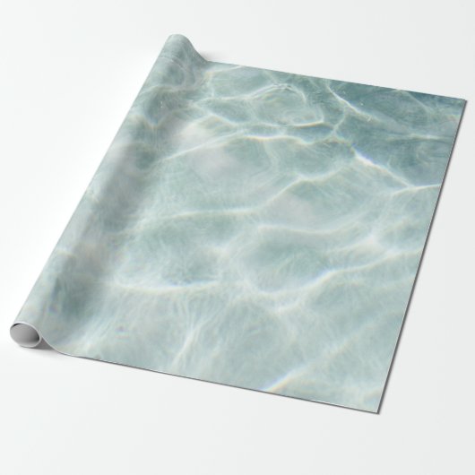 Papier Cadeau Lumière réfléchie à l'eau le jour (Déroulé)