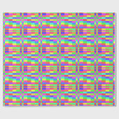 Papier Cadeau Lumières couleur (Plat)