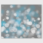 Papier Cadeau Lumières de la fête de Bokeh (Plat)