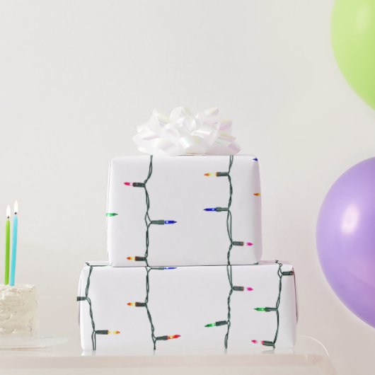Papier Cadeau Lumières de Noël (Cadeaux de fête)