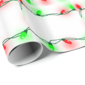 Papier Cadeau Lumières de Noël (Coin rond)