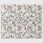 Papier Cadeau Lumières de Noël (Plat)