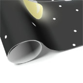 Papier Cadeau Lumières de Noël colorées (Coin rond)