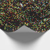 Papier Cadeau Lumières de Noël colorées modernes cubes festifs (Coin)