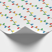 Papier Cadeau Lumières de Noël de scintillement (Coin)